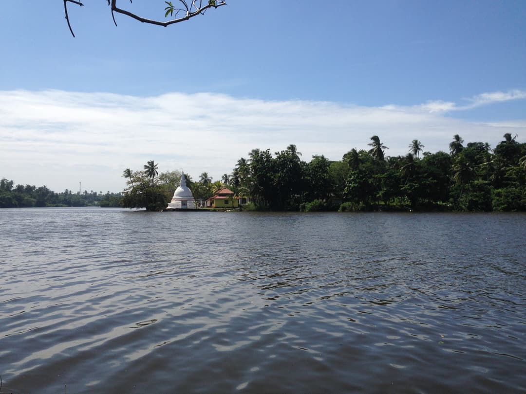 River with Temple